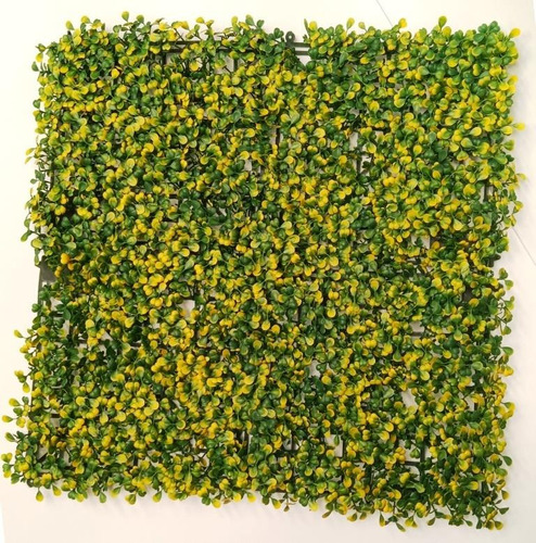 Follaje Artificial Muro Verde 3m2 Boxwood Yellow Panel 25x25