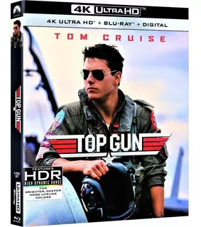 Blu-ray 4k Ultra Hd Top Gun Ases Indomáveis Dub/leg Cruise