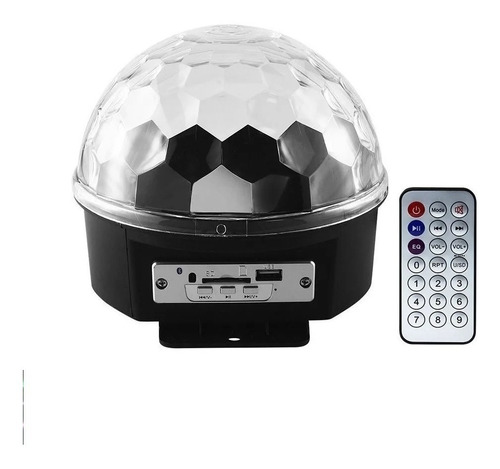 Bola Parlante Bluetooth Usb Luces Led Ritmico Sicodelica 