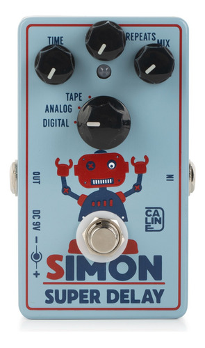 Pedal De Efectos De Guitarra Caline Cp-513 Simon Super Delay