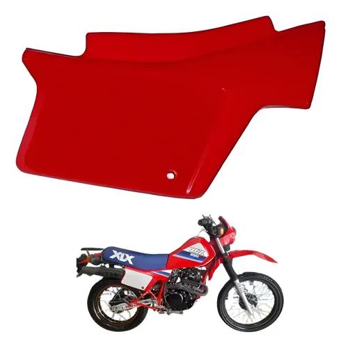 Tampa Lateral Direita Honda Xl 250r Xlr Xlx 250 Cor Vermelha