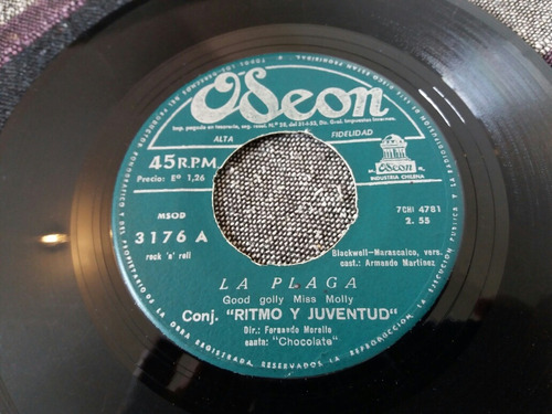 Vinilo Single De Ritmo Y Juventud La Luna Es Den (v14