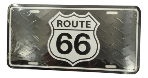 Souvenir Placa Route 66 Tipo Galvanizado 
