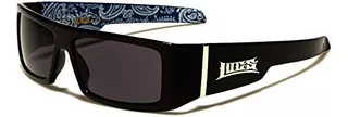 Locs Black Harcore 58 Blue Bandana Inside Gafas De Sol