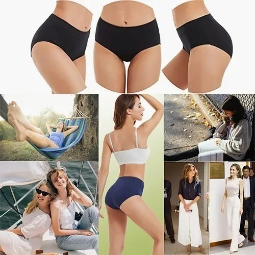 Imagen 8 de 10 de Calzones Menstruales Antiderrames Reutilizables De 3 Piezas