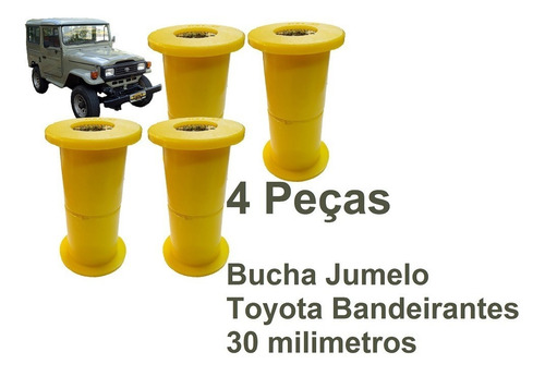 Bucha Da Mola E Jumelo Diant/traz Toyota Band. 30 Mm 4 Pç