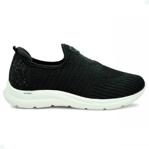 Tênis Feminino Treino E0109 Knit Slip On Academia Corrida