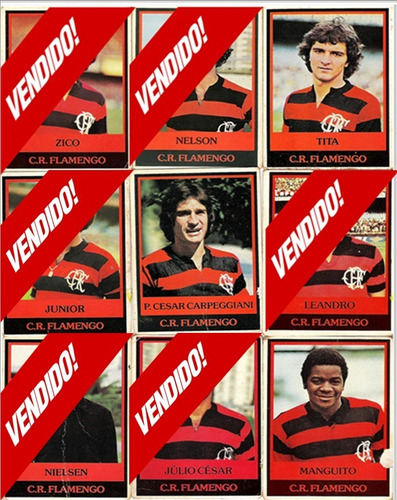 Flamengo - Futebol Cards Ping Pong - 20,00 Cada Jogador