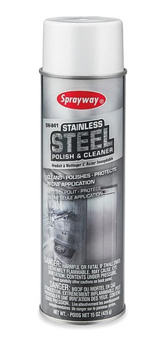 Spray Limpiador Para Acero Inoxidable Polish 425 Grs Steel
