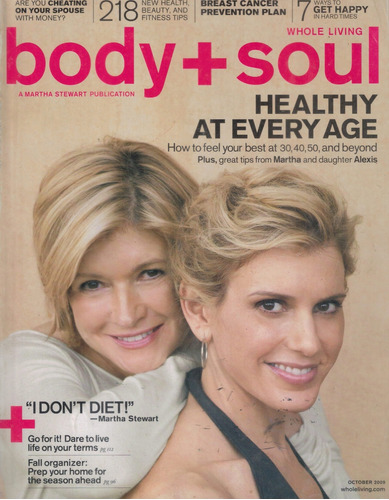Body + Soul: Martha Stewart / Plantas / Exercícios Físicos