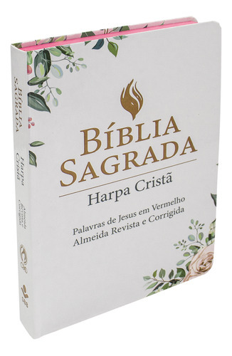 Bíblia Sagrada Letra Grande Com Harpa Cristã - Capa Semiflexível Ilustrada, Floral, De Sociedade Bíblica Do Brasil. Editora Sbb, Capa Dura Em Português