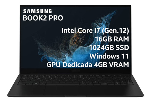 Samsung Galaxy Book2 Pro I7 16gb 1024gb Ssd - Excelente (Recondicionado)