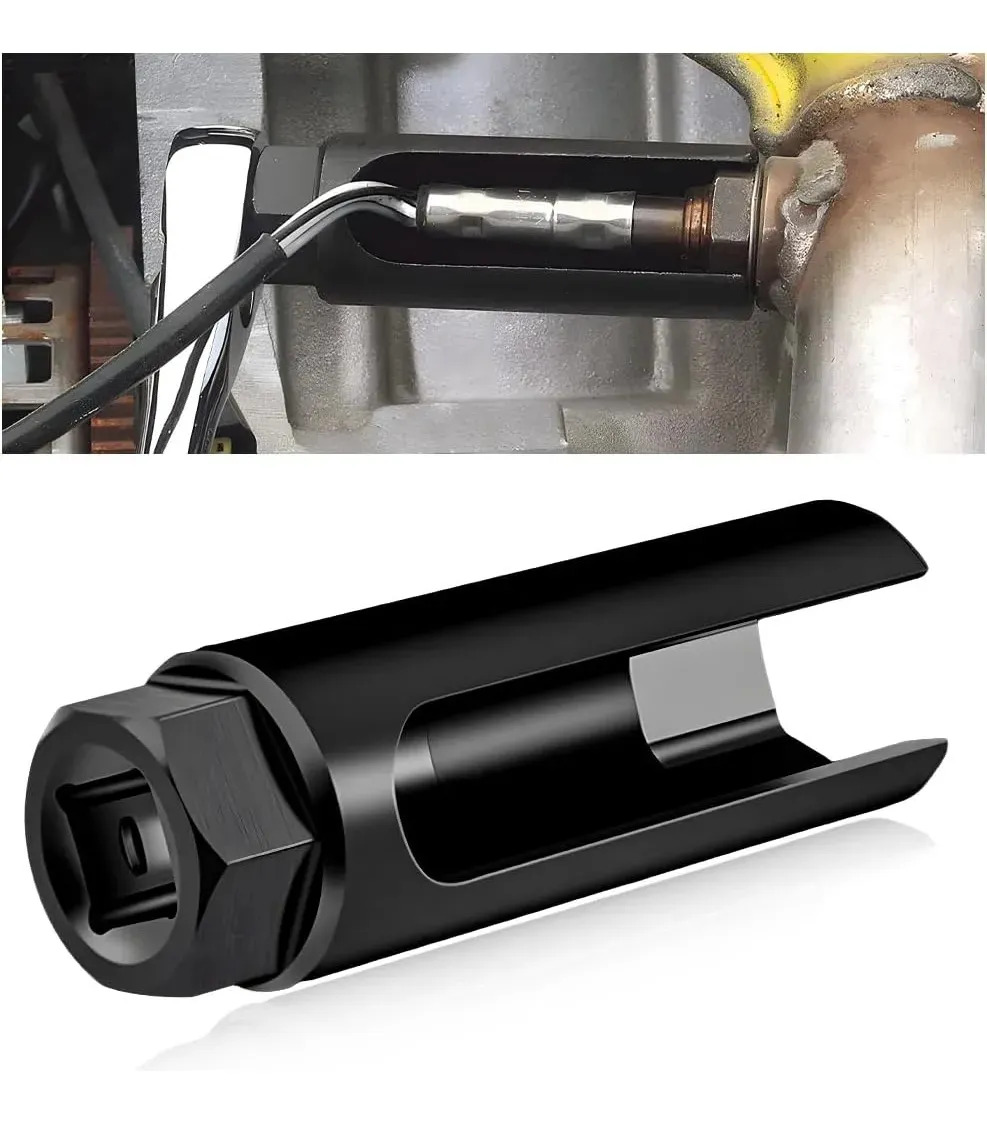 Chave Para Soquete Sonda Lambda 22mm Sextavada Aberta Aco Preto