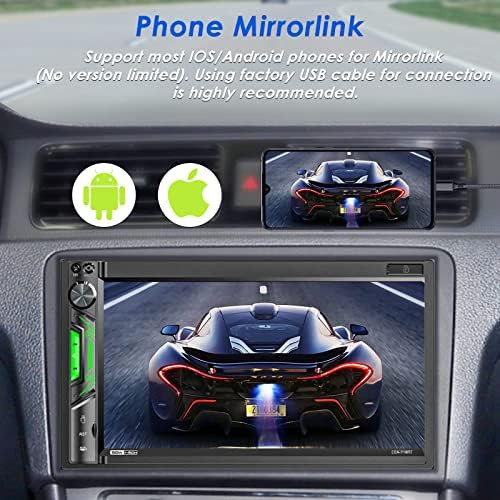 Estéreo Para Automóvil Con Bluetooth De Doble Din: Receptor