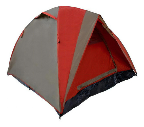 Guepardo Venus Ultra barraca impermeável para 4 pessoas 2.10x2.10x1.40m cor vermelho e cinza