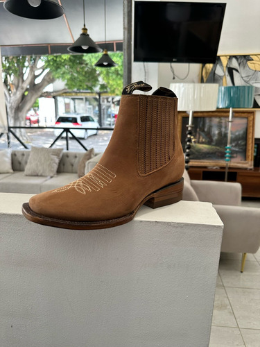 Botas De Hombre La Troje Modelo Cuadrado Ringle