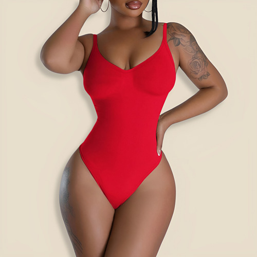 Body Reductor Amoldador De Cintura De Mujer Rojo L