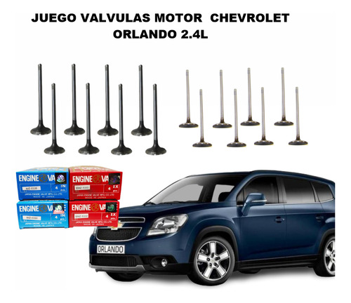 Juego Valvulas Motor  Chevrolet Orlando 2.4l