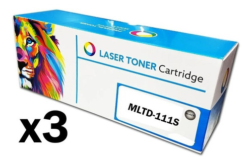 Imagen 1 de 3 de Toner Alternativo Para Samsung 111 M2020w M2070w Pack X3
