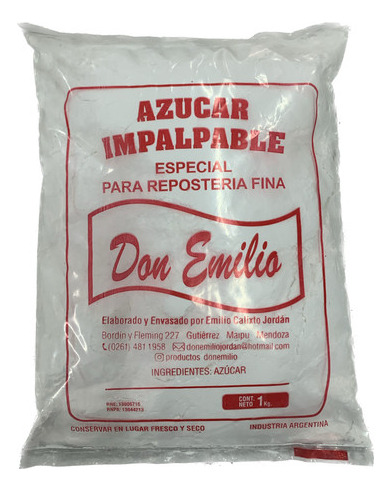 Azucar Impalpable Don Emilio X 1000g