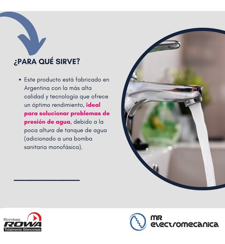 Imagen 2 de 10 de Control Automático De Presion Para Bomba Rowa Fl Bronce