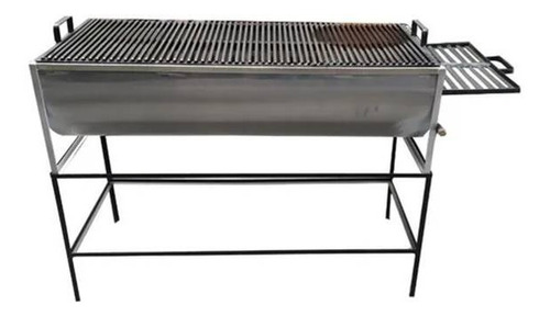 Asador De Medio Tambo  De Acero Inox