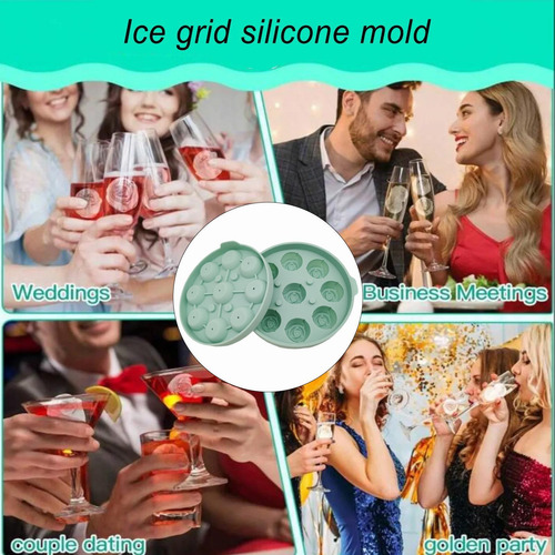 Bandeja Para Cubitos De Hielo De Silicona Bandejas De Hielo