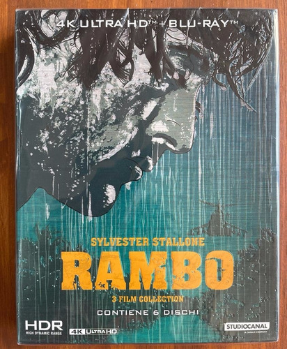 4k + Bluray Rambo - Stallone Coleção 3 Filmes - Lacrado
