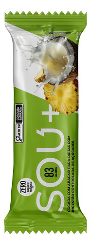 Cremosa Cocada De Coco Com Abacaxi Zero Açúcar Sou+ 1 Und