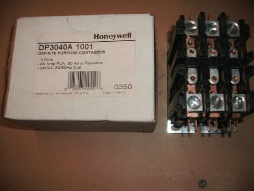 Honeywell Dp3040a 1001 Definite Purpose Of Contactor 3 P Yyu