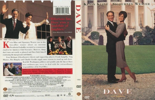 Dvd Dave Presidente Por Um Dia - Kevin Kline