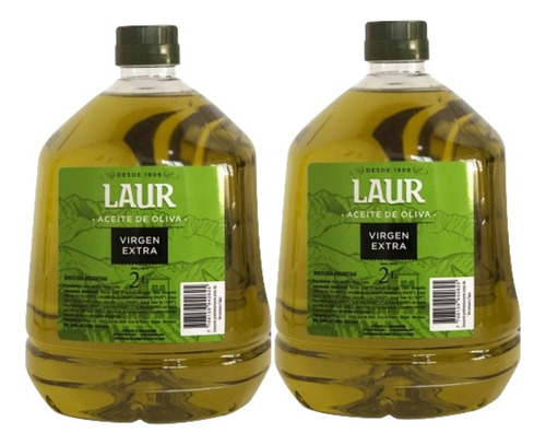 Aceite De Oliva Extra Virgen Laur 100% Arbequina Pack X2 U