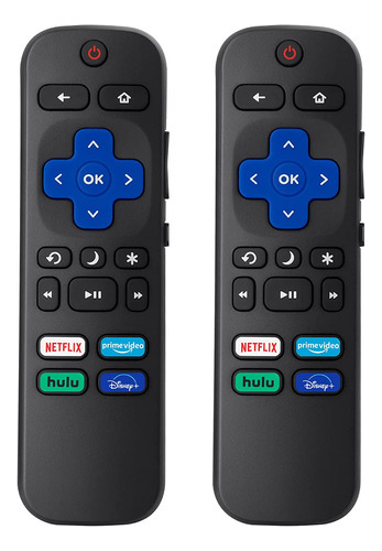 Control Remoto De Repuesto Para La Marca Roku, Color Negro