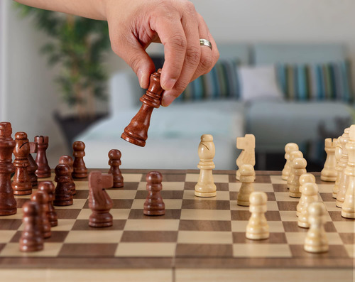 15 Juegos De Ajedrez De Madera - Juego De Mesa De Ajedrez Y