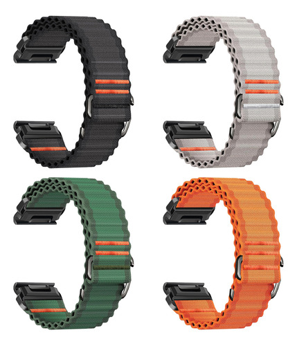 Nylon Correa For Garmin Fenix 8 E 7 7x 6 6x 5x/epix Pro