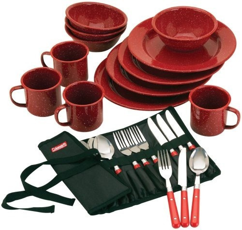 Juego De Vajilla Coleman 24piece Enamel