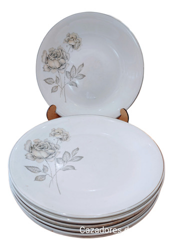 Platos Antiguos Playos Semi Porcelana Baviera