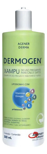 Dermogen Xampu 500ml Equilíbrio Agener União Imediato Fragrância Neutra