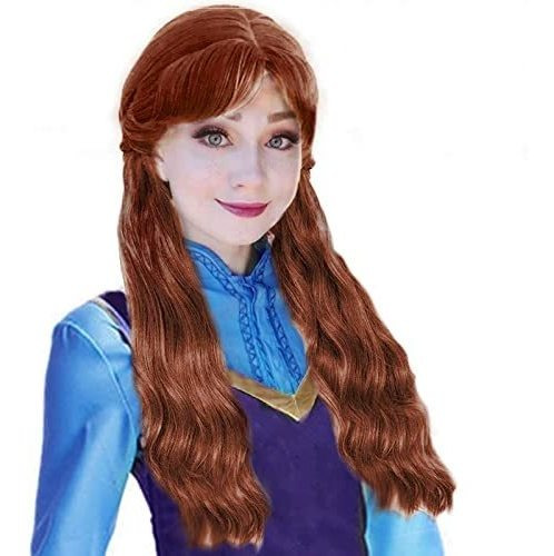 Joneting Princesa Cosplay Wig +wig Cap For Women Long K5d6l