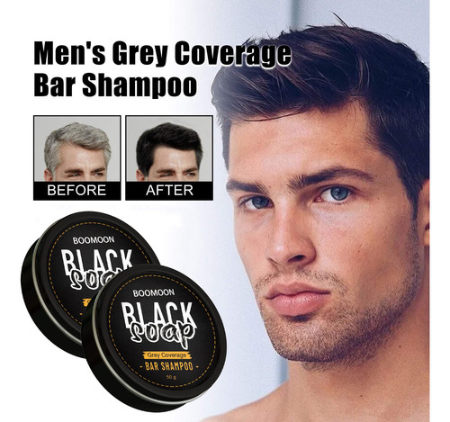 Champú En Barra R Hair Para Hombre, Para Oscurecer El Cabell