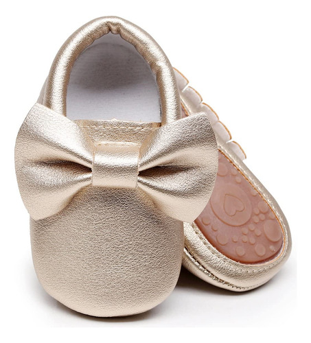 Hongteya - Mocasines De Cuero Sintetico Para Ninas Bebe, Dis