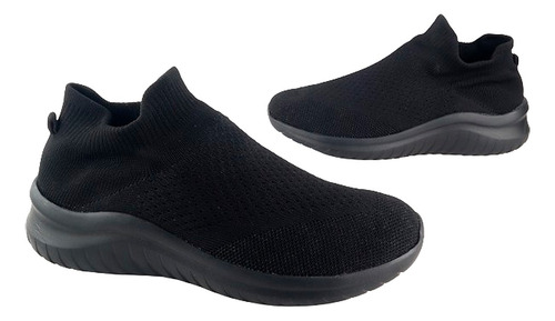 Tenis Hombre Deportivo Comodos Ligeros Calcetin Negro 102-nn