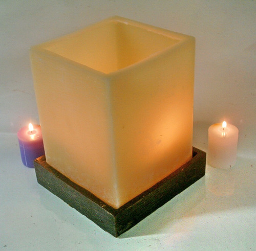 Imagen 5 de 6 de Pc1081 - Conjunto 3 Fanales Cuadrado 10x8/12/15cm