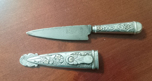 Antiguo Cuchillo La Movediza Plateado (Usado)