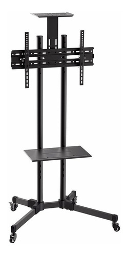 Soporte De Tv 37 A 73 Tipo Pedestal Con Ruedas + Soporte Fij