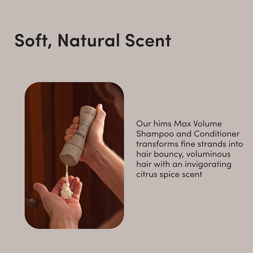 Pacote De Shampoo E Condicionador Hims Max Volume Citrus Spi