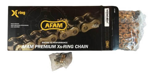 Cadena Arrastre Afam 530 X 130 Dorada Xs-ring Hasta 1100cc