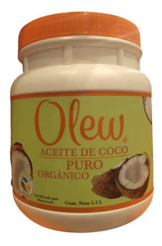 Aceite De Coco Puro Organico (1.5l) Olew