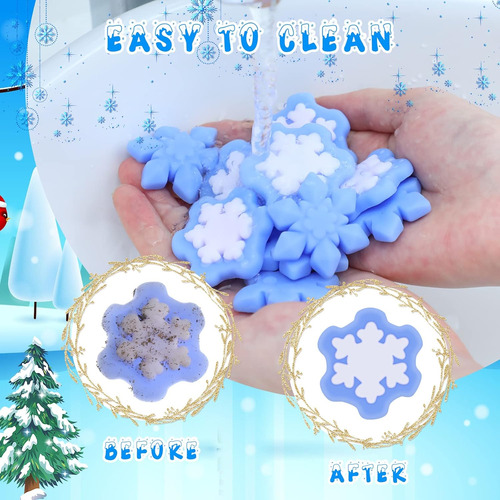 Jerify 40 Piezas Navidad Squishy Copo De Nieve Fidget Juguet
