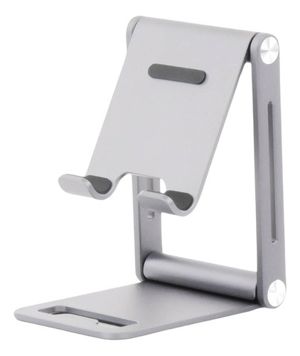 Soporte Para Celular De Aluminio Antideslizante Gris